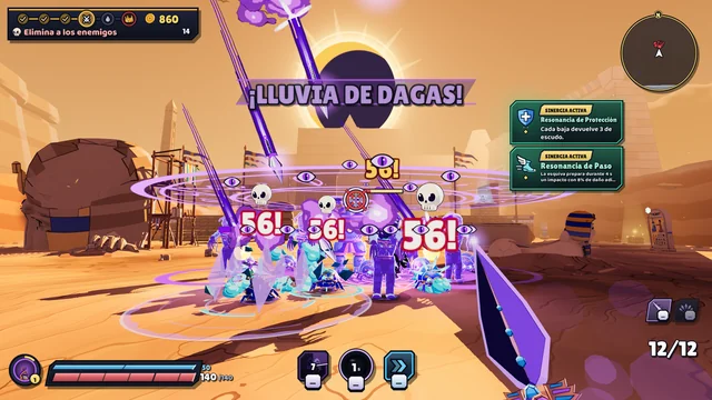 La Lluvia de Dagas de Sombra golpea a una horda